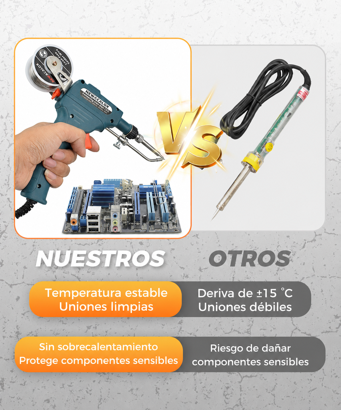 Suelda Cualquier Metal en Segundos Pistola 60W Profesional 50% OFF Hoy + Envío Gratis + Regalo 🎁