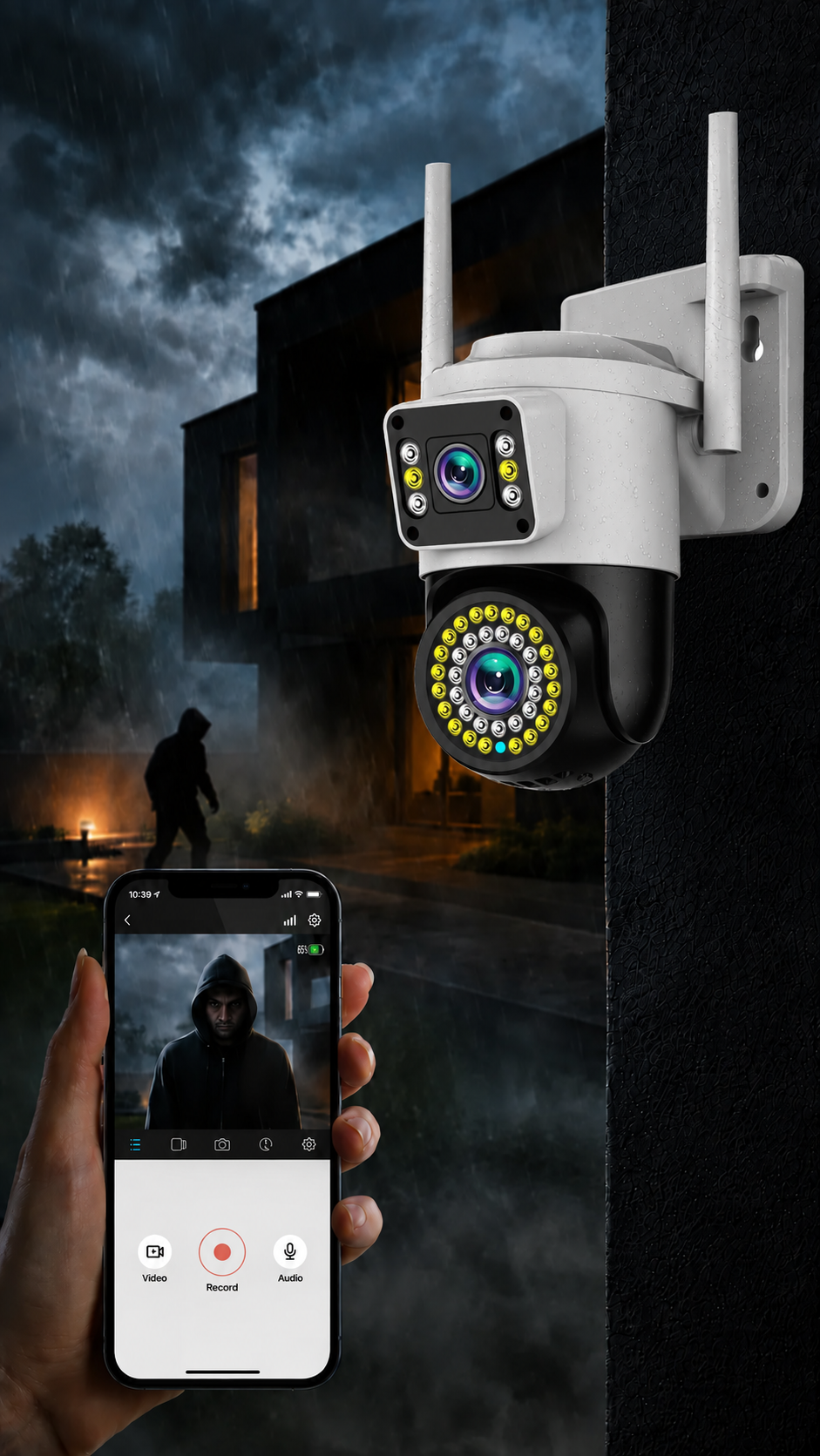 Cámara de Seguridad 360° + Regalo 🎁  + Envio Gratis — Protege tu Hogar Sin Gastar de Más