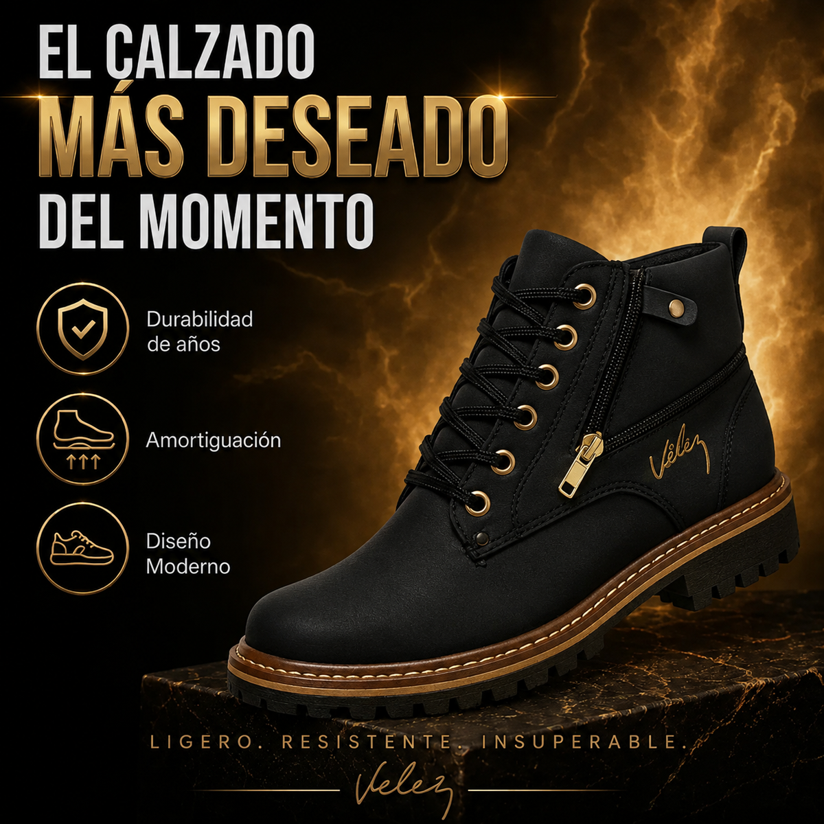 Lanzamiento Exclusivo Velez Estilo Bota Cierre - OFERTA Disponible SOLO HOY