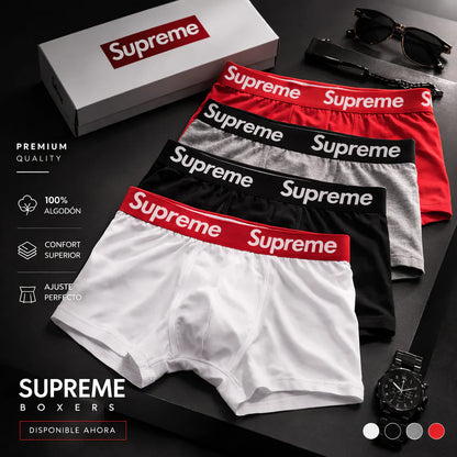 🔥 Mega Pack Bóxers Supreme x12 + 12 Medias GRATIS + REGALO 🔥