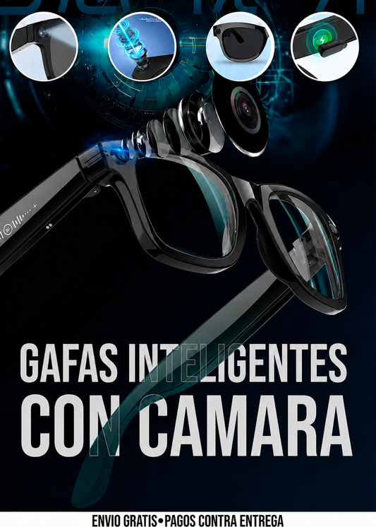 GAFAS INTELIGENTES CON CAMARA + envio gratis + regalo 50% OFF