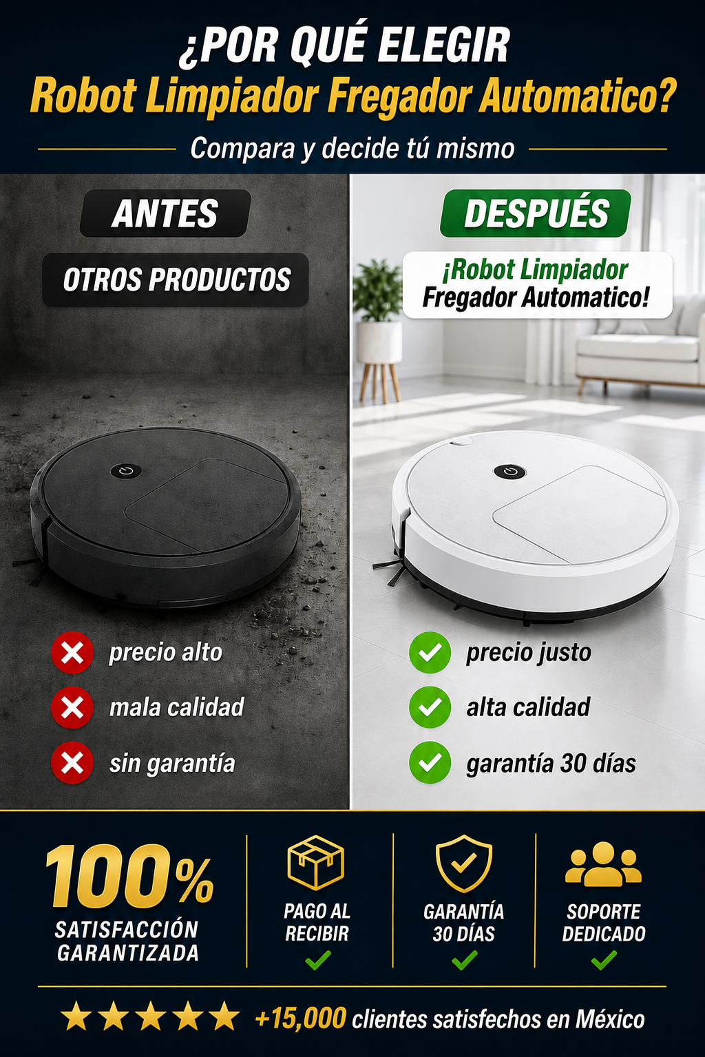 Robot Limpiador Fregador Automático - Entrega Inmediata + Entrega Gratis + Regalo