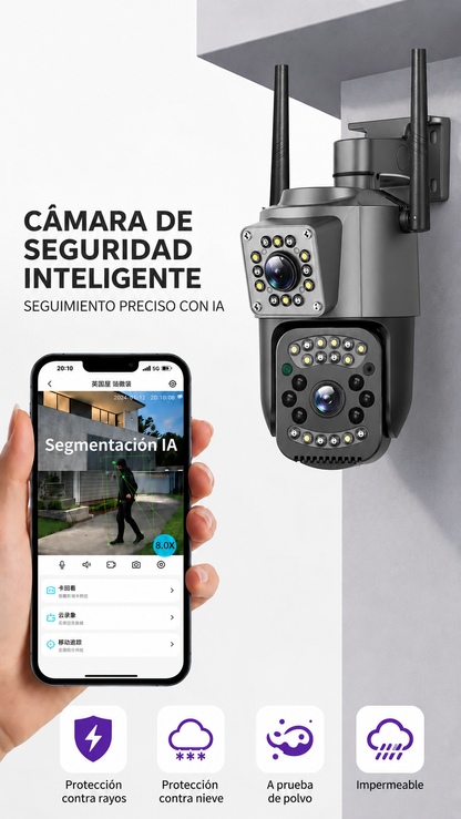 Militar Guard: Seguridad que no depende de nadie — Compatible con Panel Solar + Regalo🎁 black