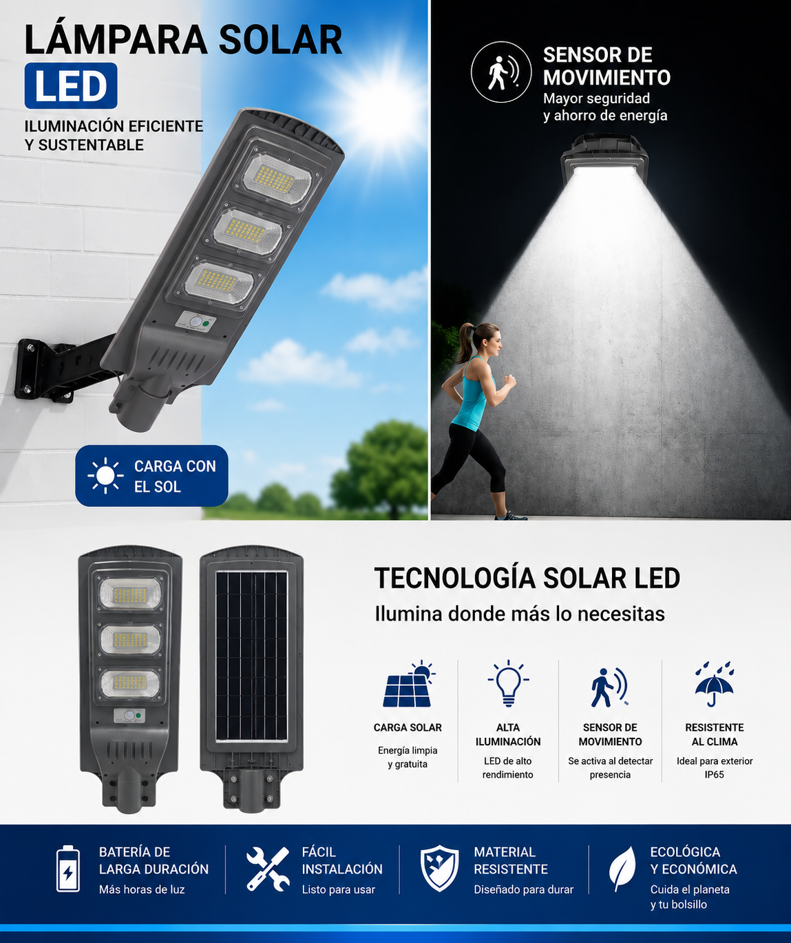 VOLTIX MAX — Convierte la Noche en Día, Factura en Cero + Envio Gratis 50cm y 6 Leds CCC