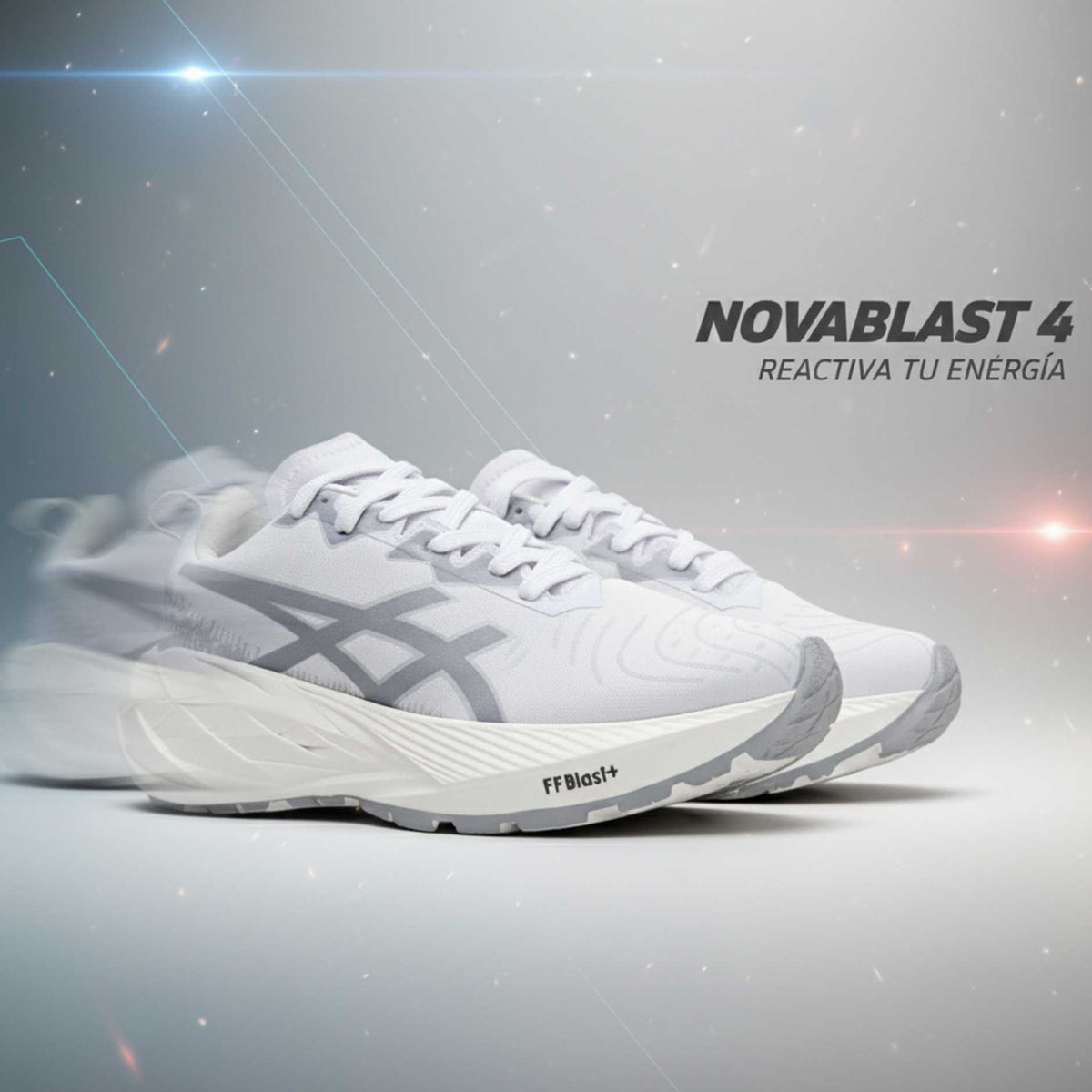 Tenis Novablast azul, amortiguación FF Blast+