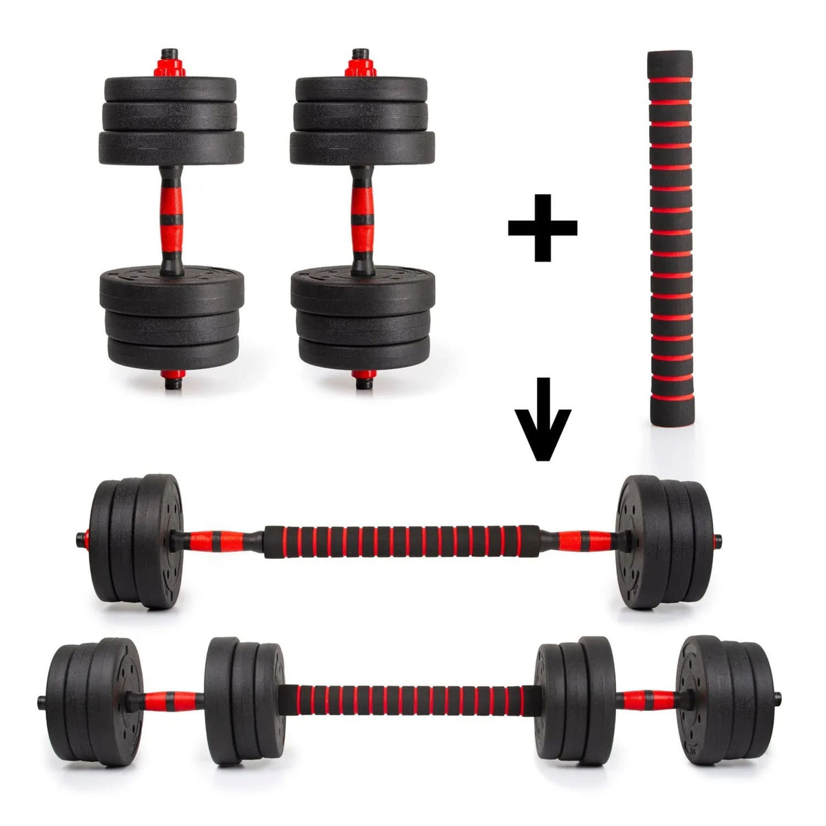 SET de Pesas Completo 44 LBS + Barra Acolchada GRATIS 🔥 KIT COMPLETO + Envio Gratis + Regalo